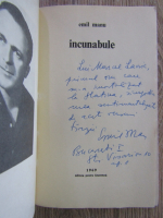 Emil Manu - Incunabule (cu autograful autorului)