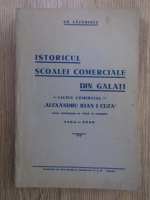 Gh. Lazarescu - Istoricul scoalei comerciale din Galati