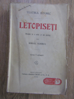 Anticariat: Mihail Sorbul - Letopiseti (1922)