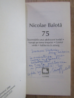 Nicolae Balota - Insemnarile unui adolescent teribil (cu autograful autorului)