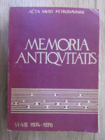 Anticariat: Stefan Cucos - Memoria Antiquitatis, VI-VIII 1974-1976
