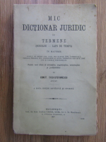 Constantin Ticu-Stefanescu - Mic dictionar juridic de termene (1907)