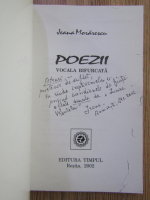 Jeana Morarescu - Poezii (cu autograful autorului)