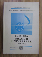 Liviu Brumariu - Istoria muzicii universale (1600-1750)