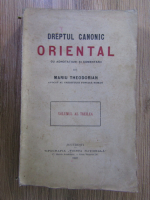 Mariu Theodorian - Dreptul canonic (volumul 3, 1907)