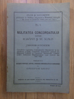 Nulitatea concordatului dintre Romania si Sf. Scaun (1935)