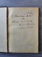 Sfanta Evanghelie tradusa de N. Nitzulescu, cu autograful traducatorului catre Constantin Radulescu Motru (1895)