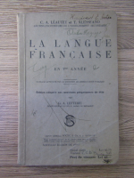 Anticariat: G. A. Lefteriu - La langue francaise en 3eme annee