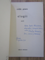 Anticariat: OVIDIU GENARU - Elogii (cu autograful autorului)