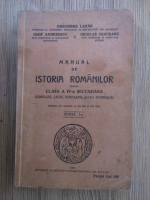 Anticariat: Gheorghe Lazar - Manual de istoria romanilor pentru clasa a IV a secundara (1936)