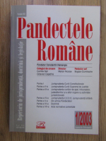 Revista Pandectele Romane, nr. 1, anul XXX, 2003