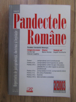 Anticariat: Revista Pandectele Romane, nr. 2, anul XXX, 2003