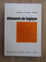 G. Haury - Elements de logique