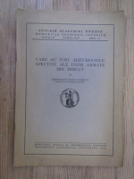 Anticariat: Generalul Radu Rosetti - Care au fost adevaratele efective ale unor armate din trecut (1943)