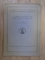 Nicolae Iorga - Ultimele scrisori din tara catre N. Balcescu