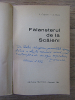 Anticariat: Z. Ornea, I. Cojocaru - Falansterul de la Scaieni (cu autograful autorului)