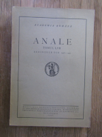 Academia Romana. Anale (tomul LVII, sedintele din 1936-1937)