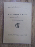 Anticariat: George Dragomirescu - G. Demetrescu Mirea (1940)