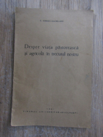 D. Ionescu Sachelarie - Despre viata pastoreasca si agricola in trecutul nostru