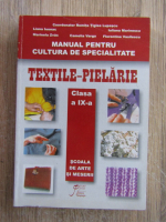 Liliana Iuonac, Iuliana Marinescu - Manual pentru cultura de specialitate. Textile-pielarie, clasa a IX-a, scoala de arte si meserii