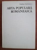 Anticariat: Marina Marinescu - Arta populara romaneasca