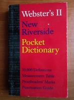 Webster's II. New riverside. Pocket dictionary