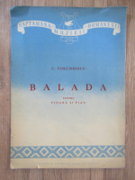Anticariat: C. Porumbescu - Balada pentru vioara si pian