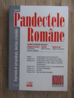 Anticariat: Revista Pandectele Romane, nr. 6, anul XXX, 2003