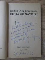 Rodica Ojog-Brasoveanu - Cutia cu nasturi (cu autograful autoarei)