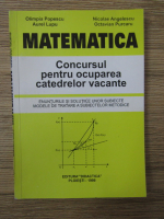 Olimpia Popescu - Matematica. Concursul pentru ocuparea catedrelor vacante