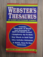 Anticariat: Webster's thesaurus in handy dictionary format