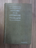 G. Lanson - Histoire de la litterature francaise, editia 20