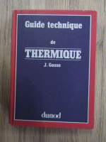 J. Gosse - Guide techique de thermique