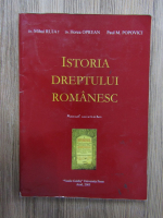 Mihai Ruja - Istoria dreptului romanesc