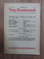 Revista Viata Romaneasca, anul XXXIV nr. 11, NOIEMBRIE 1981