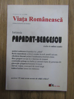 Anticariat: Revista Viata Romaneasca, nr. 9-10, anul 2014