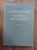 Studii si materiale de istorie moderna (volumul 4)