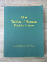 AFA. Tables of houses. Placidus system