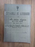 Cantarile Sfintei Liturghii si alte cantari religioase pe 3 voci egale dupa diferiti autori