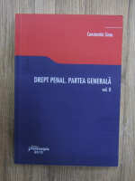 Anticariat: Constantin Sima - Drept penal. Partea generala (volumul 2)