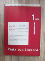 Revista Viata Romaneasca, nr 1, ianuarie 1966