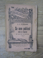 D. D. Patrascanu - Ce cere publicul de la un deputat si alte schite