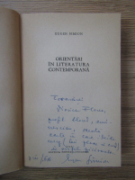 Eugen Simion - Orientari in literatura contemporana (cu autograful autorului)