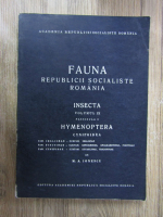 Fauna Republicii Socialiste Romania, volumul 9, fascicula 6. Insecta