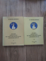 Anticariat: Anuarul institutului de cercetari socio-umane Gheorghe Sincai (2 volume)