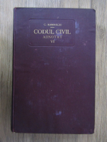 Anticariat: C. Hamangiu - Codul civil adnotat (volumul 6, 1930)