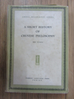 Anticariat: Hou Wai-Lu - A short history of chinese philosophy