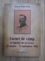 Teodor Teutu - Carnet de camp al luptelor de la Cerna: 14 august - 23 noiembrie 1916