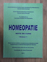 Doina Pavlovschi - Homeopatie. Note de curs, modulul 1