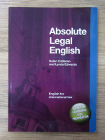 Anticariat: Helen Cllanan, Lynda Edwards - Absolute legal english. English for international law